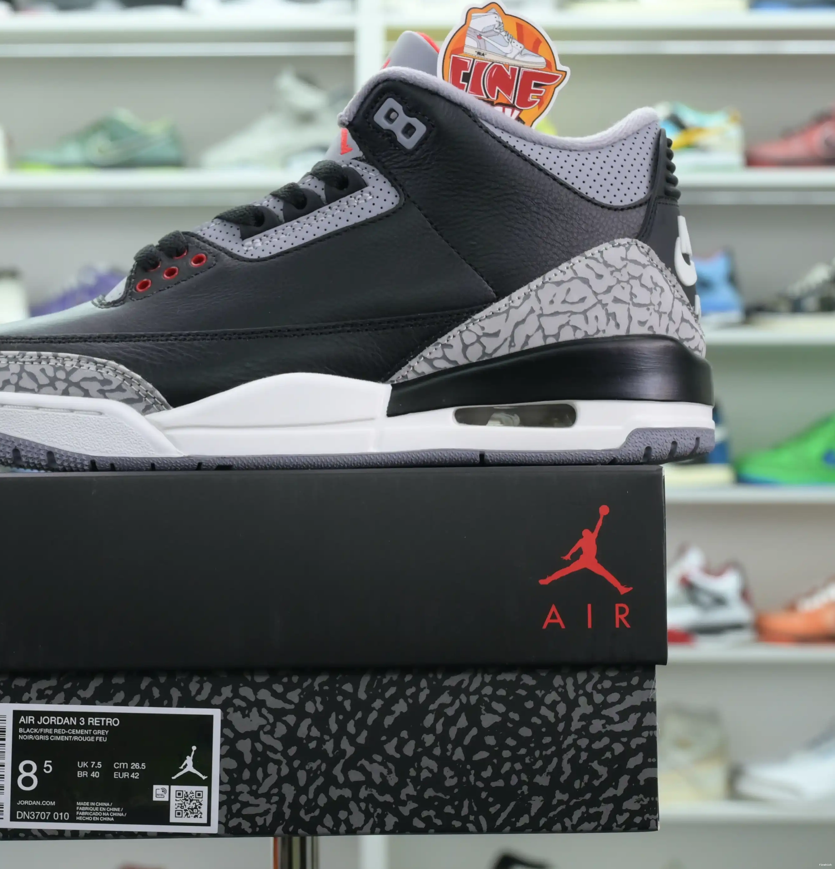 Cement Reimagined” Jordan Air 3“Black 0408